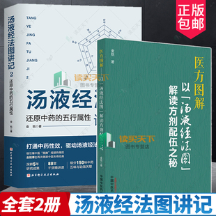 还原中药 汤液经法图 2册 解读方剂配伍之秘 汤液经法图讲记 五行属性 医方图解：以 方剂学研究伤寒论书籍 辨证论治