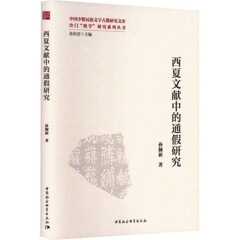 西夏文献中的通假研究9787522743943 孙颖新中国社会科学出版社图书 书籍