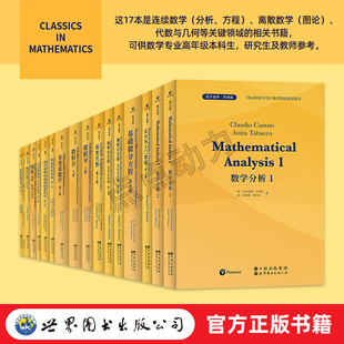 【世图正版】自选 数学分析实分析入门教程索伯列夫空间微分方程微分方程第2版微积分超现实数多变量数学抽象代数线性代数等教材
