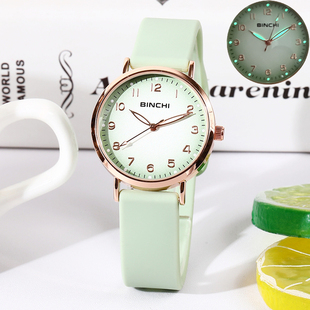 考试专用手表女款学生高颜值韩版简约防水夜光初高中生女表电子表