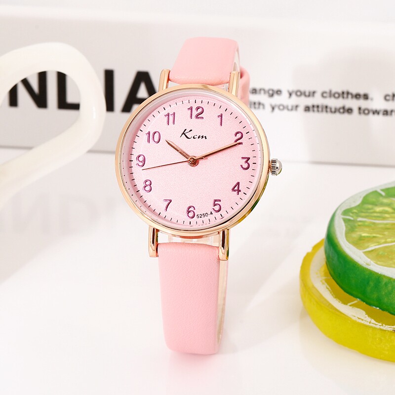 儿童小学生手表女款学生初高中小表盘细带数字文艺可爱高颜值女表