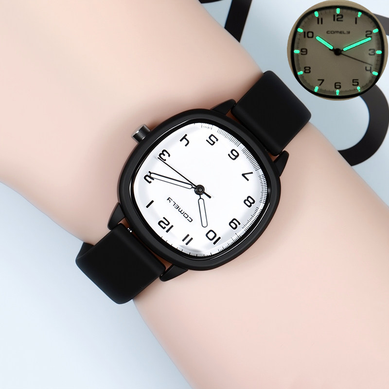 高颜值学生手表男女初高中只看时间初中生女孩表考试专用学生腕表