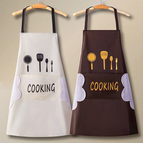 可擦手围裙防水防油加厚耐用