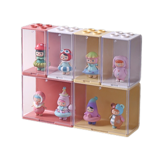 盲盒收纳展示架场景泡泡玛特装手办亚克力盒子透明大号摆柜展示盒