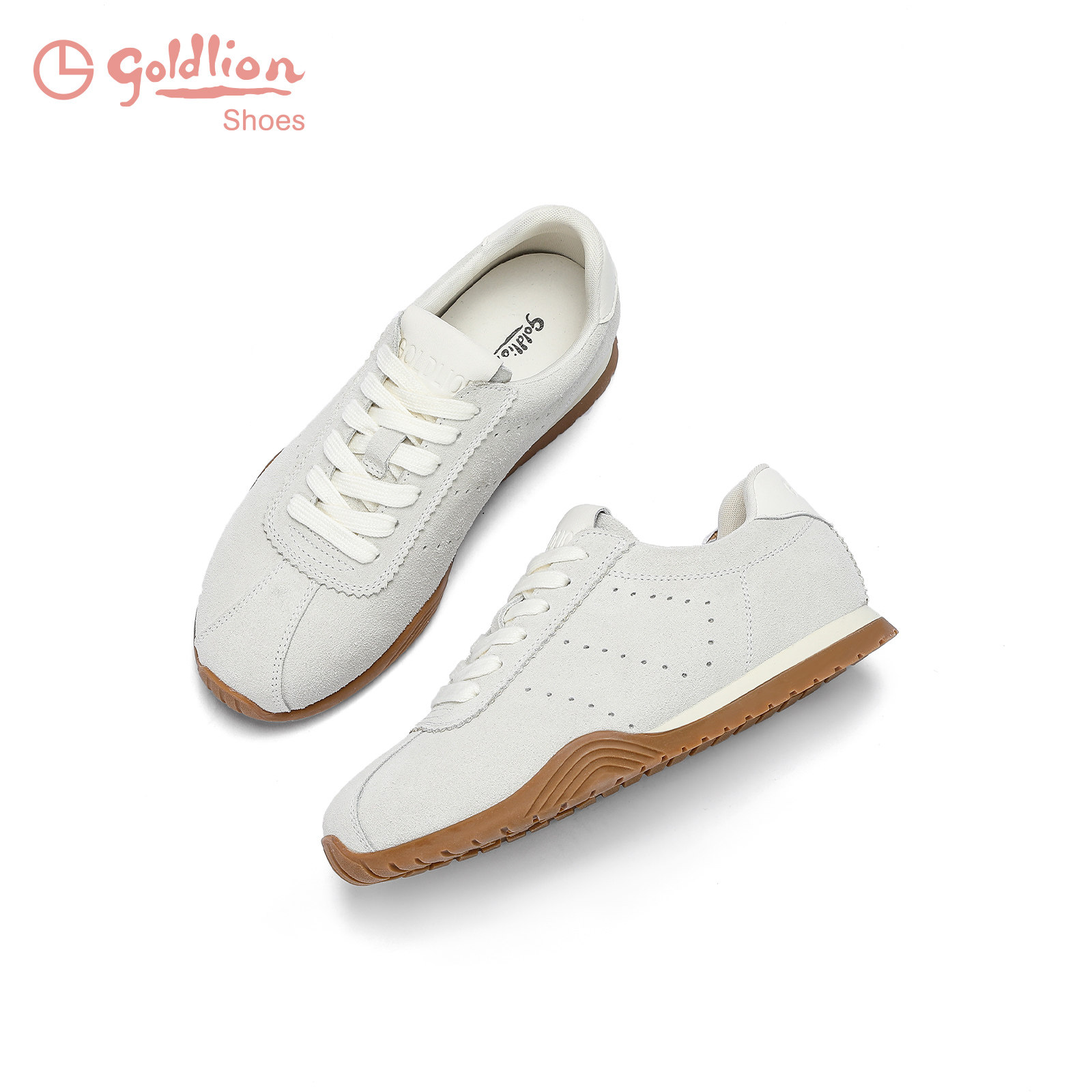 金利来女鞋2026春季新款圆头舒适平底德训鞋女士休闲百搭阿甘鞋JJ,女鞋,德训鞋,淘宝优惠券,粉丝福利购,淘宝优惠卷