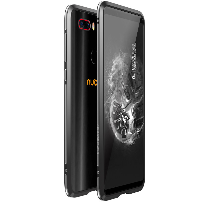 Luphie Bicolor Blade Sword Slim Light Aluminum Bumper Metal Shell Case for ZTE nubia Z17S & nubia Z17 miniS