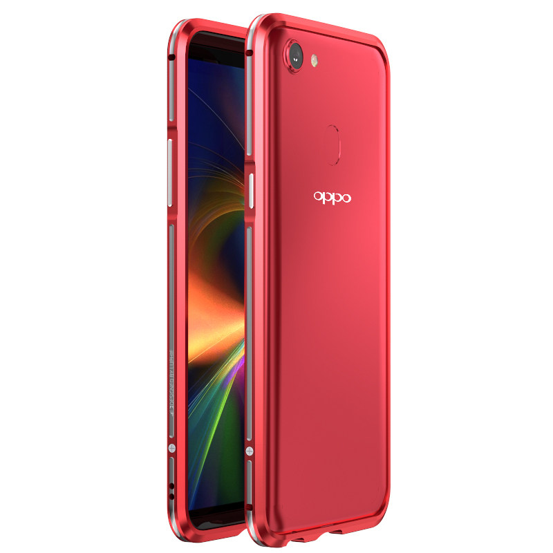 Luphie Bicolor Blade Sword Slim Light Aluminum Bumper Metal Shell Case for OPPO F5
