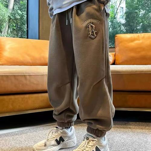 男童春秋款运动裤2025新款儿童秋装炸街裤子潮帅气时髦中大童卫裤