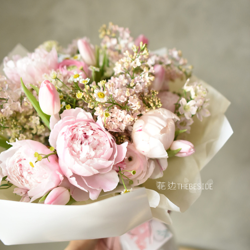 20芍药生日节日通用粉色系