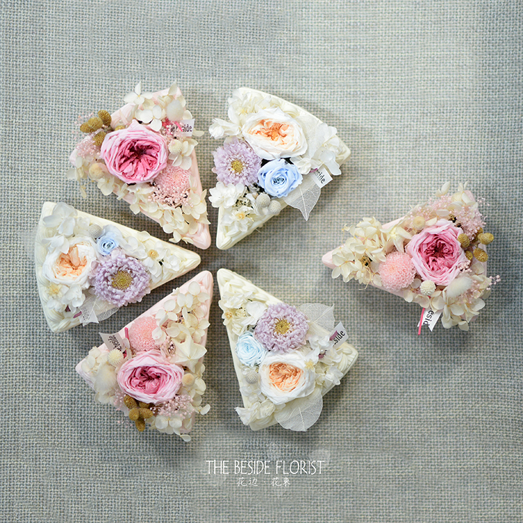 花边THEBESIDEmini永生花奶油蛋