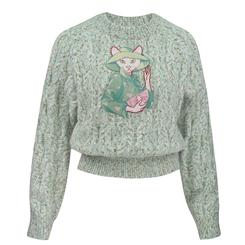 JUNGLEME秋冬显白卡通毛衣