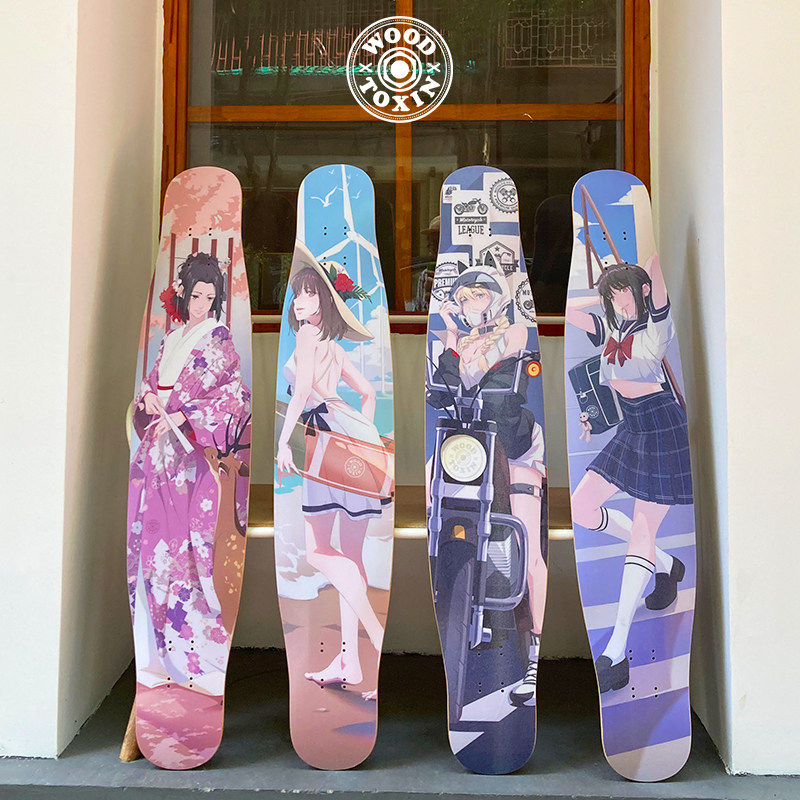 木毒星野CITY GIRL系列长板套装专业板玻纤材料儿童男女初学入门