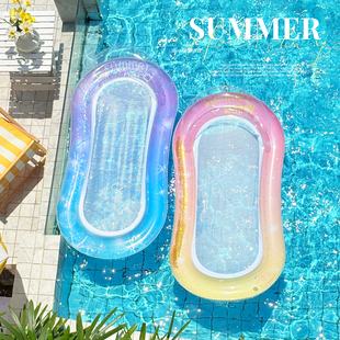 游泳浮床成人水上充气浮排儿童游泳圈玩具泳池户外漂流玩水装备