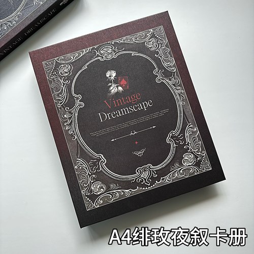 LOVELY 大A4绯玫夜叙满天星卡册九宫格3456寸小卡吃谷海报明信片