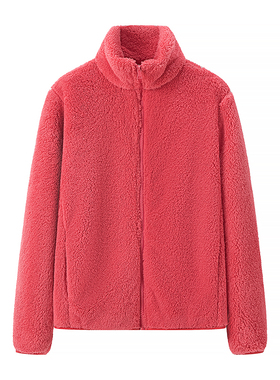 女装 冬季新款 立领摇粒绒保暖抓绒衣夹克珊瑚绒长袖外套 459749