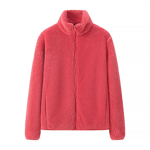 女装 冬季新款 立领摇粒绒保暖抓绒衣夹克珊瑚绒长袖外套 459749