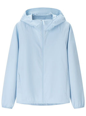 女装 2025春季新款便携式防紫外线连帽轻薄宽松防晒衣外套 474175