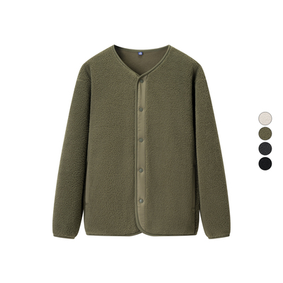 男装 2025冬季新款 加厚防风仿羊羔绒夹克摇粒绒开衫外套 481183