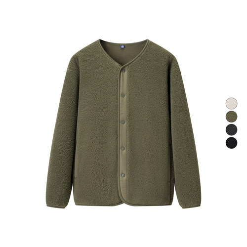 男装 2025冬季新款 加厚防风仿羊羔绒夹克摇粒绒开衫外套 481183