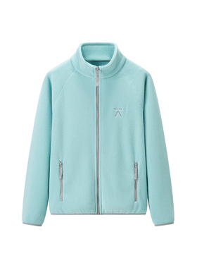 女装 秋季新款 户外速干保暖开衫立领长袖双面摇粒绒外套 509158