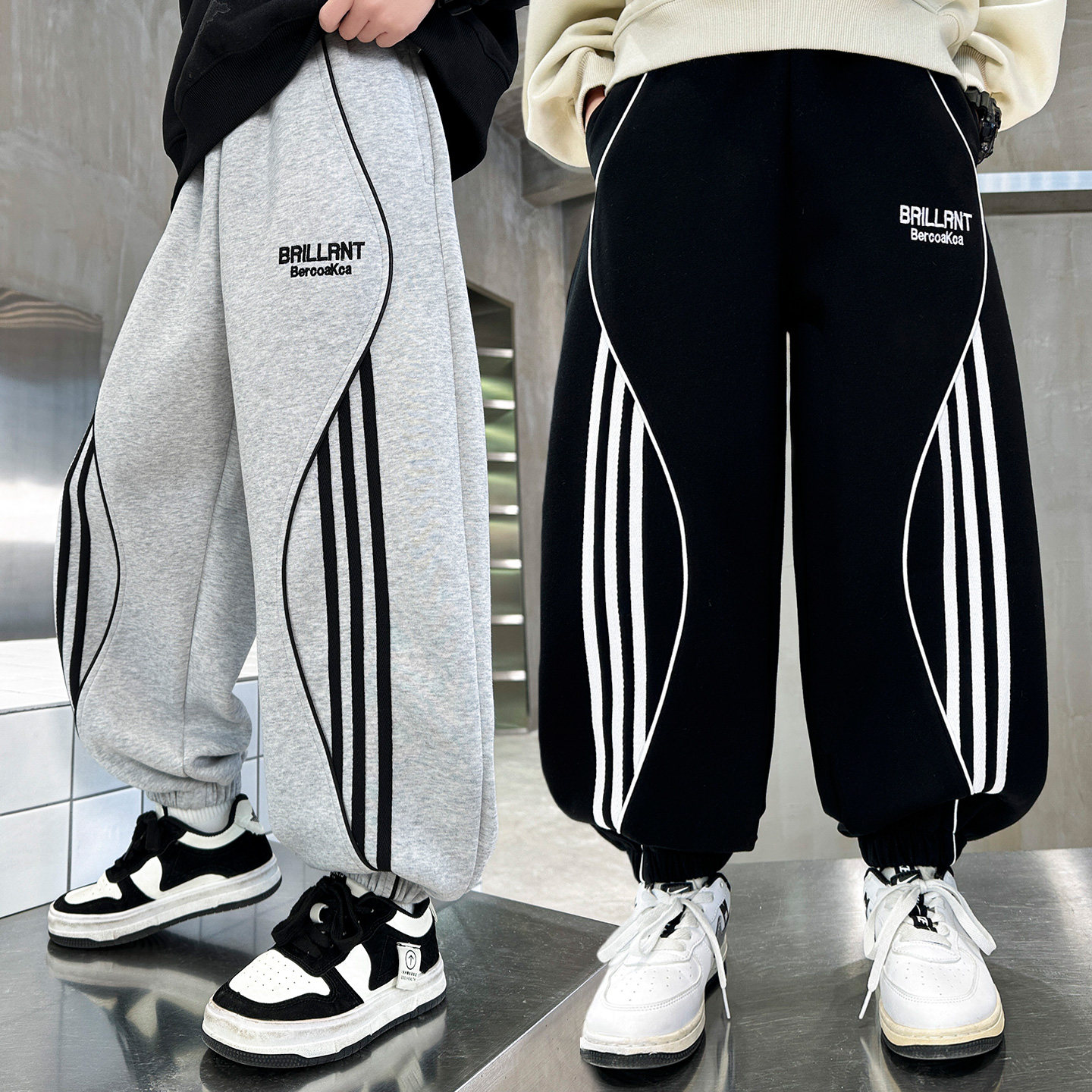 男童裤子2026春季新款儿童运动裤中大童春装休闲卫裤男孩束脚裤潮