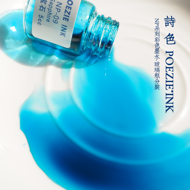 诗色NP彩色钢笔墨水 彩墨不堵笔可调色非碳素蘸水笔彩墨5ml分装