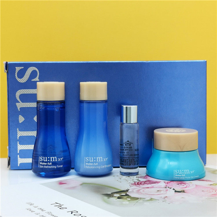 苏秘37°水漾沁润系列4件套55ml 22年中文贴水乳20ml霜10ml精华5