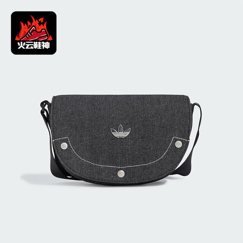 阿迪达斯女士复古时尚运动单肩包
