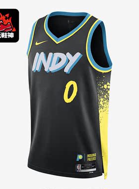 Nike/耐克正品印第安纳步行者队男士无袖篮球背心DX8504-010