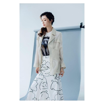熊黛林高清海报订制电影写真挂画相纸香港美女模特明星水晶画相框