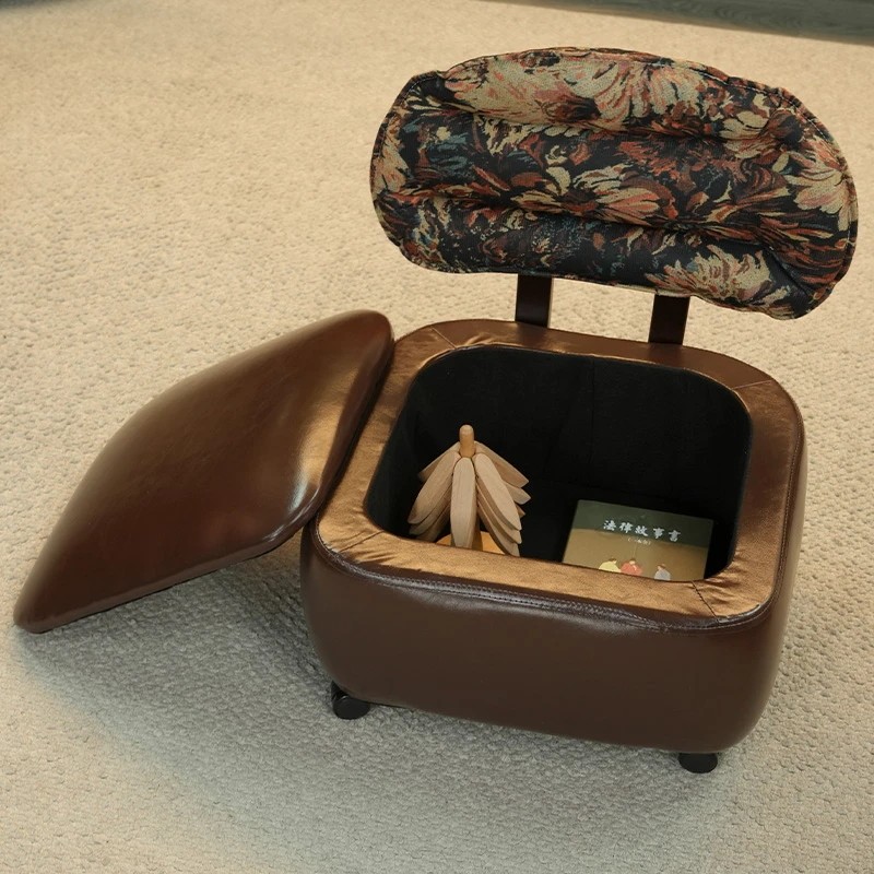 实木溜溜椅子家用带靠背万向滑轮转转椅凳阳台休闲儿童皮沙发椅子,住宅家具,矮凳,淘宝优惠券,粉丝福利购,淘宝优惠卷