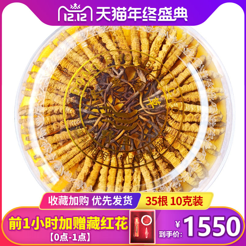 Tibet Nagqu Cordyceps quality goods Cordyceps Gift box wild Cordyceps Hay 35 root 10 Gift box Yushuin the Traditional nourishing food , Cordyceps  category - from Buy2taobao.com to provide professional Taobao agent buy service