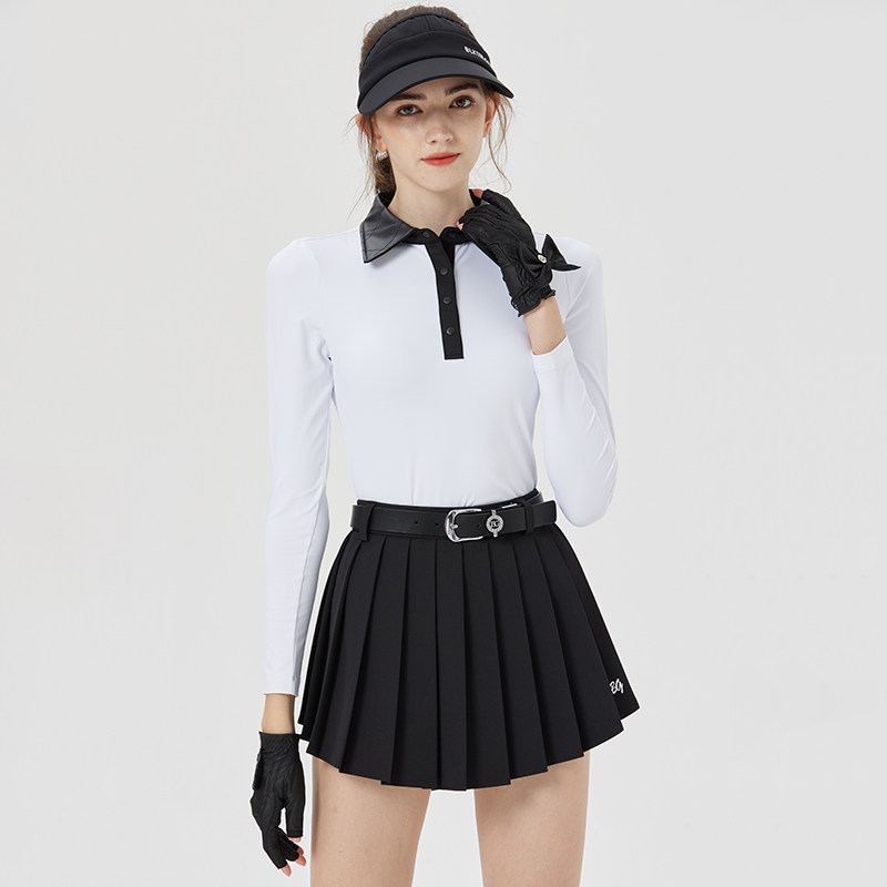 BG高尔夫服装女上衣长袖T恤套装女装秋冬修身运动高尔夫球衣高端
