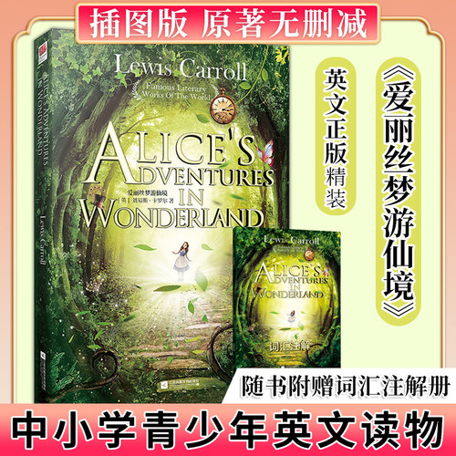 正版爱丽丝梦游仙境精装原著