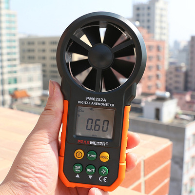 Digital anemometer temperature  humidity testing instrume