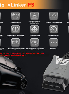 Vgate Vlinker FS ELM327 USB OBD2 Car Dia