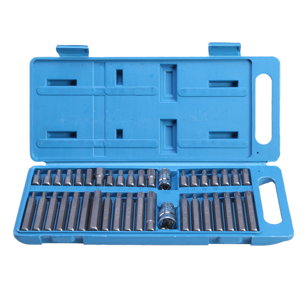 40pcs Auto Car Repair Tool Torx Socket Set Hex Star Spline