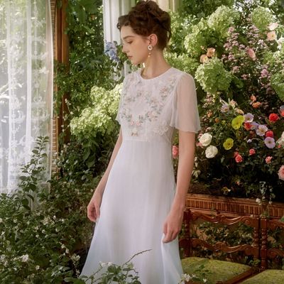 【夏天粉丝专享】Marie Elie 【春风楚韵】刺绣连衣裙EAE12M14555