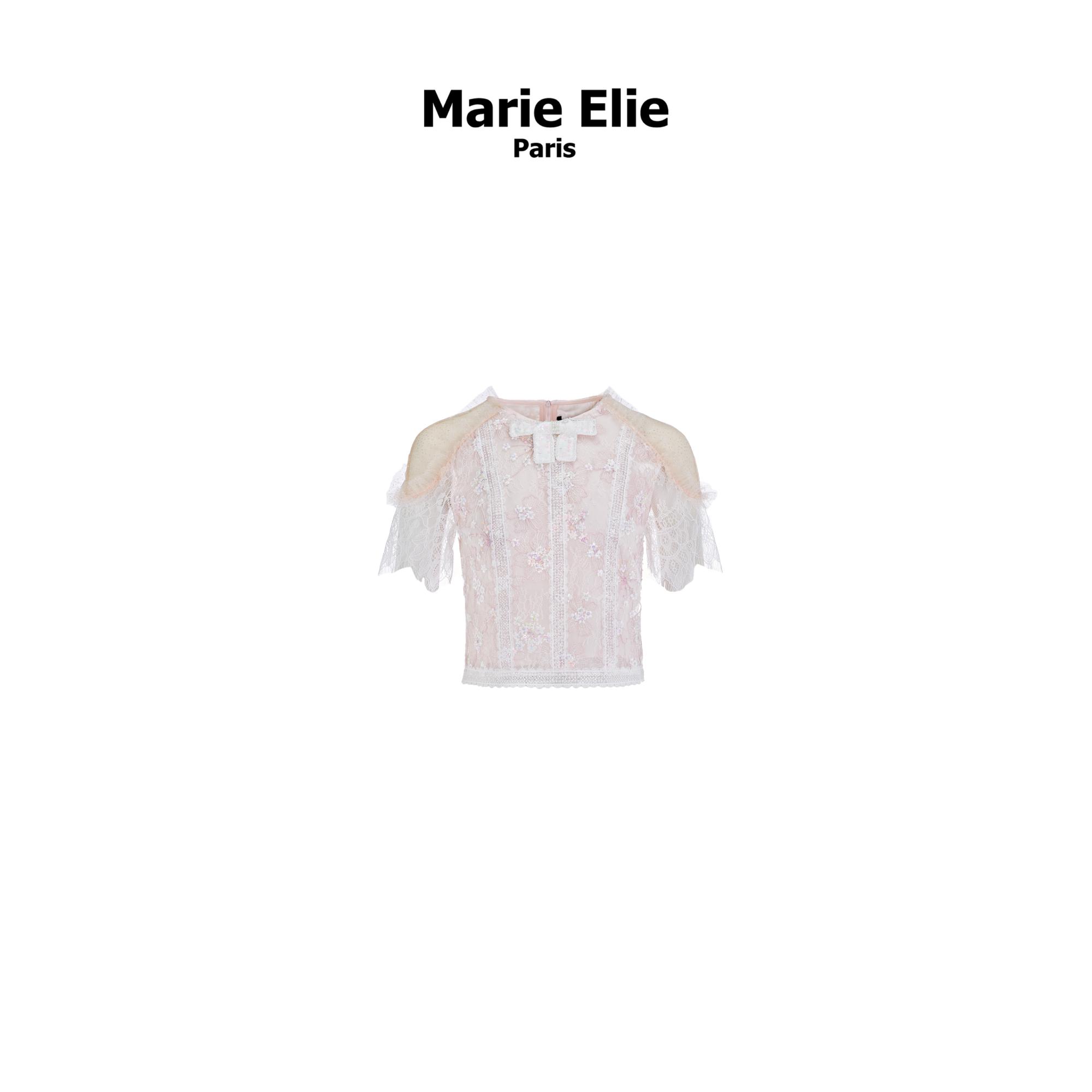 Marie Elie【疏月惊花】钉珠上衣EAE21D00335