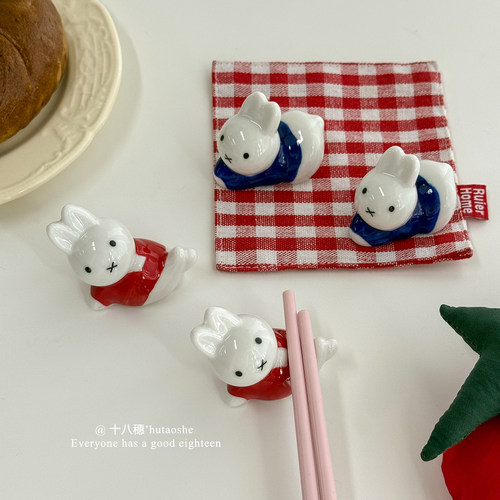 日式卡通小兔筷子托笔托