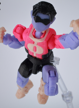 正版9L3D关节可动人偶无敌少侠战争奥利弗手办幸运13摆件新年礼物