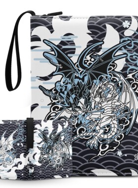 游戏王卡册球星卡片收藏册大容量A4拉链活页卡片收纳册九宫格卡册