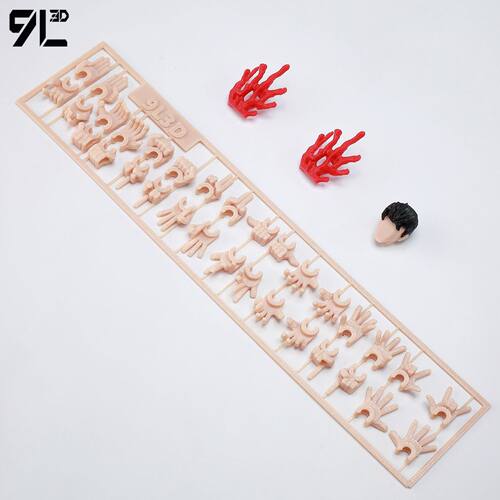9L3D打印正品潮玩无敌少侠人偶无敌配件包手办收纳支架特效血液件
