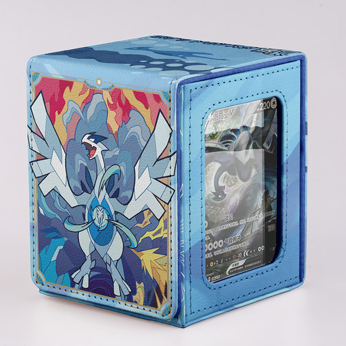 洛奇亚ptcg宝可梦开窗卡盒卡夹收纳盒球星卡海贼王游戏王万智牌盒