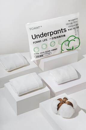 Fonnp Life纯棉灭菌一次性内裤无菌旅行月子产妇经期免洗日抛5条