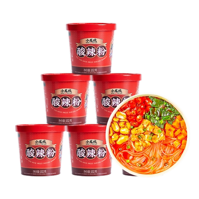 小龙坎酸辣粉6桶装大份量