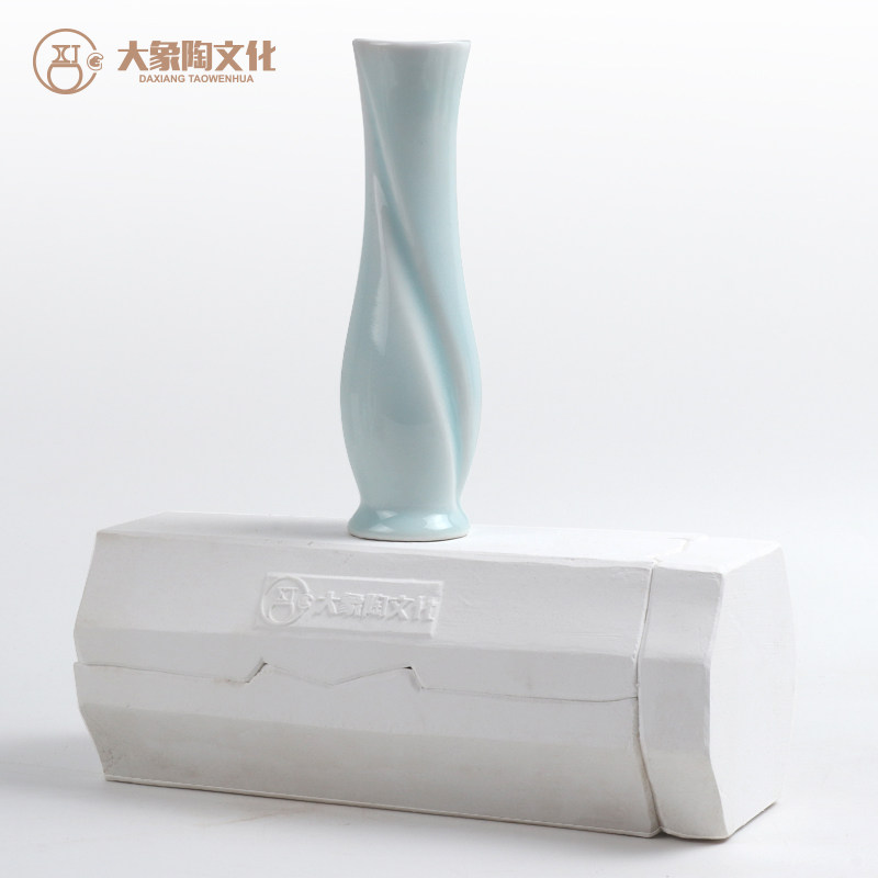 陶艺陶瓷石膏注浆模具 泥浆成型辅助工具 旋圆花插磨具 大象陶艺