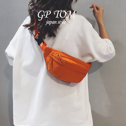 日本GP TOM胸包女2026新款休闲通勤斜挎包手机腰包男运动单肩背包
