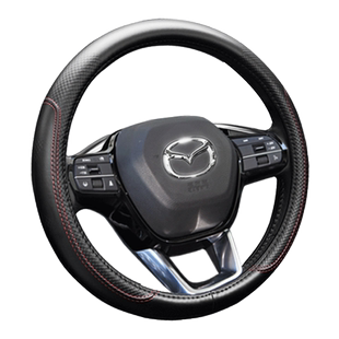 马自达方向盘套CX4阿特兹CX5昂克赛拉CX50马6真皮CX8四季汽车把套