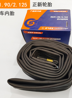 CST正新内胎20/24/26X1.90/2.125/1.75自行车轮胎加长嘴丁基胶